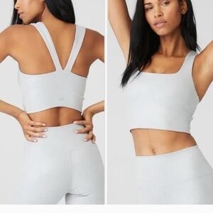 Alo Alosoft Ribbed Bra Top